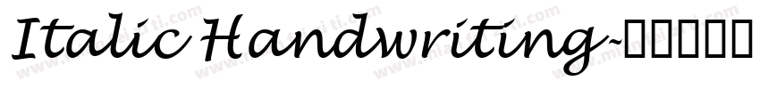 Italic Handwriting字体转换